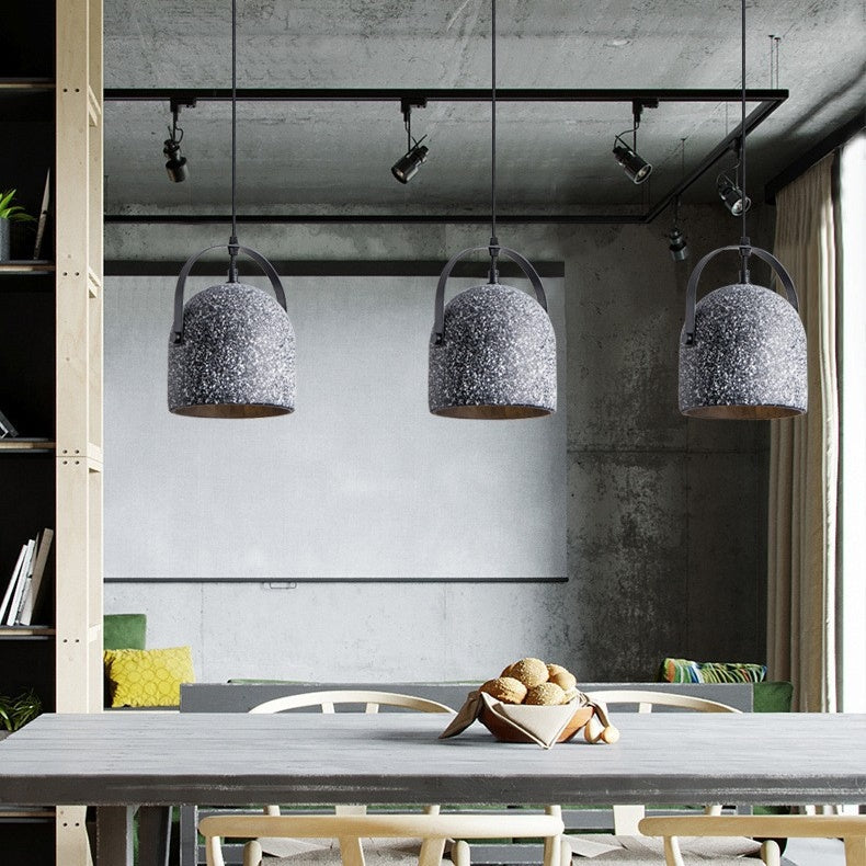 Vintage Industrial Iron Cement Pendant Light