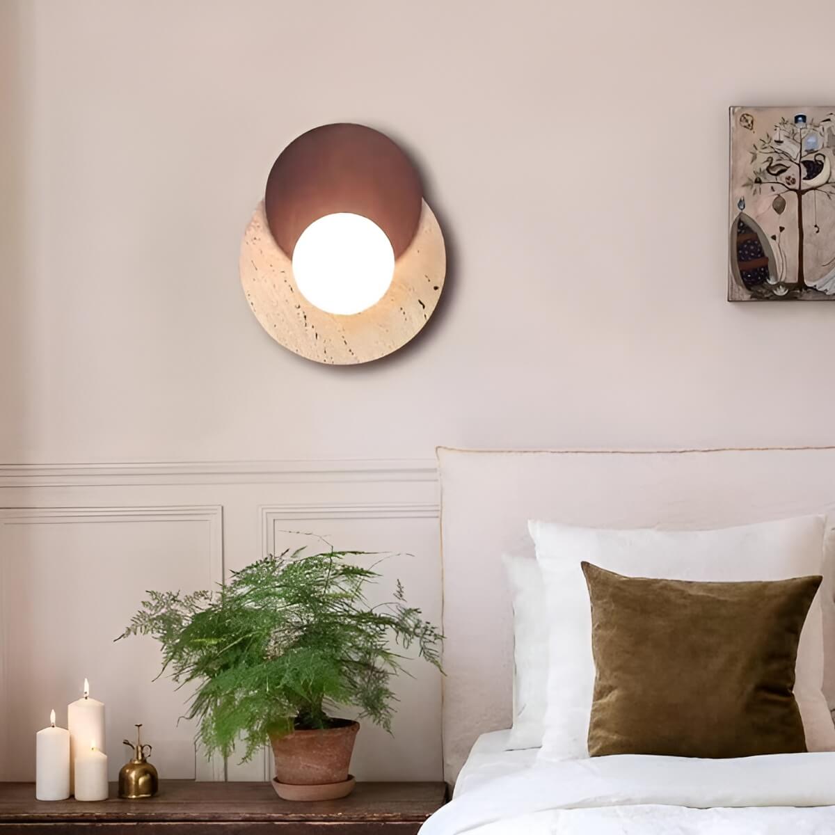 Wabi Sabi Style Lunar Eclipse Wall Light