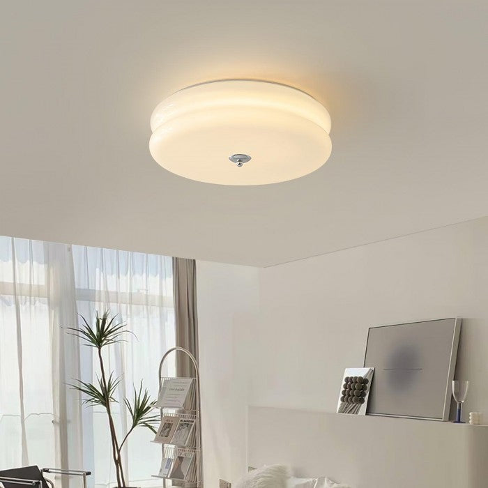 Vintage Bauhaus Cream Ceiling Lamp