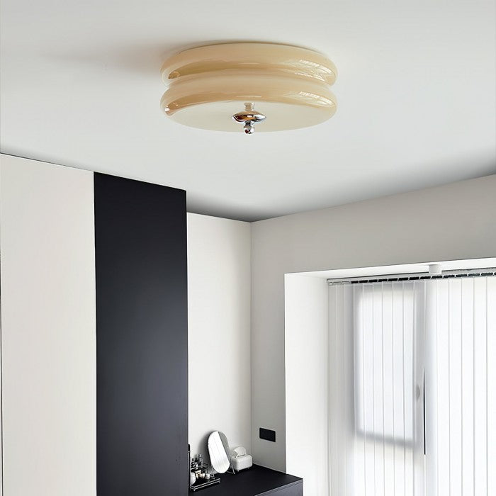 Vintage Bauhaus Cream Ceiling Lamp