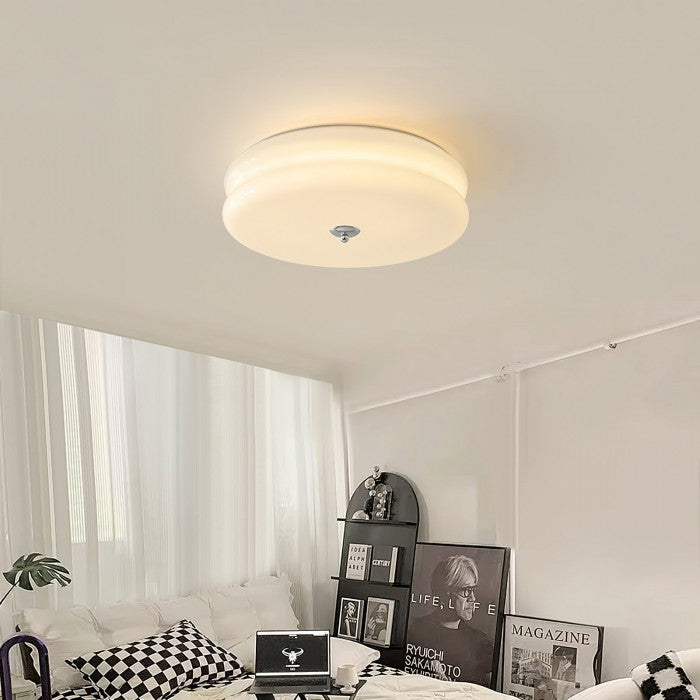 Vintage Bauhaus Cream Ceiling Lamp