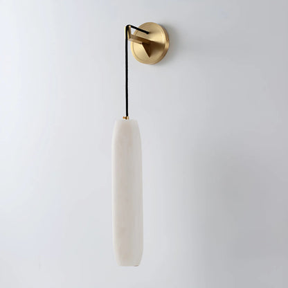 Alabaster Flute Nordic Brass Luxury Wall Lamp