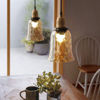 American Retro Glass Industrial Style Pendant Lamp