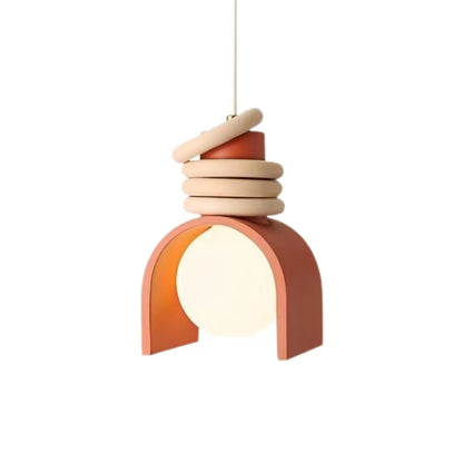 American Rustic Style Resin LED Pendant Lamp