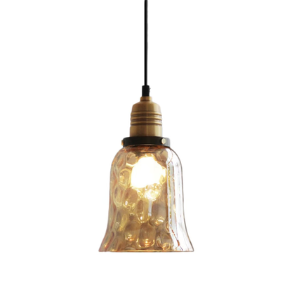 American Retro Glass Industrial Style Pendant Light