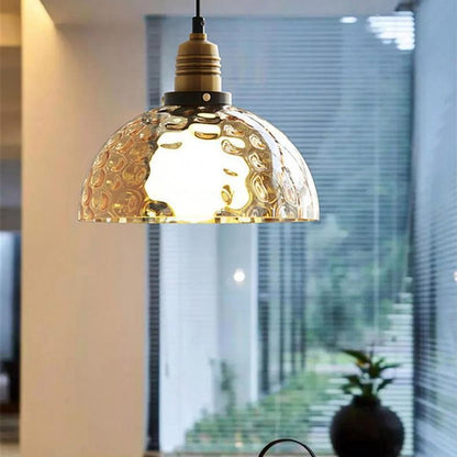 American Retro Glass Industrial Style Pendant Lamp