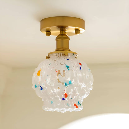 Art Nouveau Candy Bubble Glass Ceiling Light