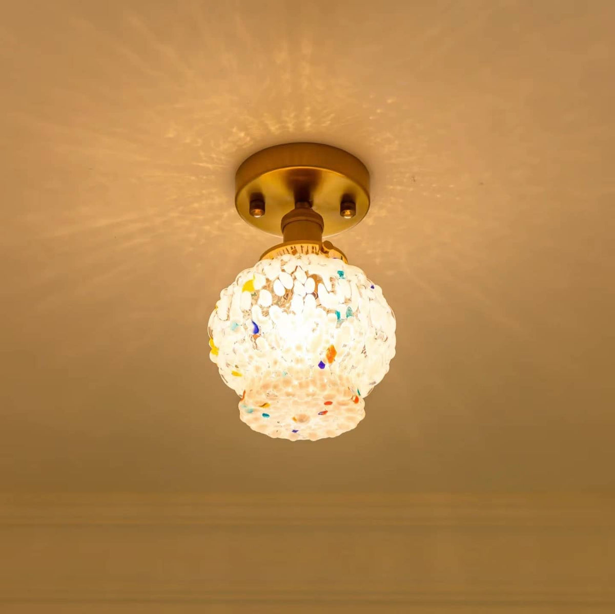 Art Nouveau Candy Bubble Glass Ceiling Light | Hallway Ceiling Light ...