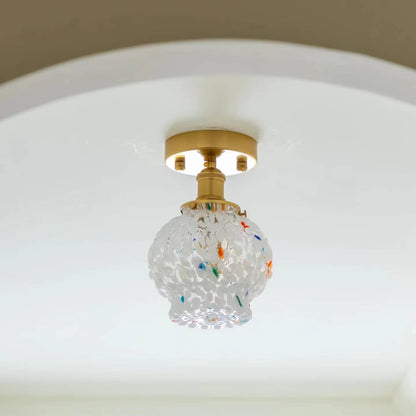 Art Nouveau Candy Bubble Glass Ceiling Light