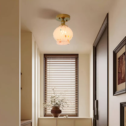 Art Nouveau Candy Bubble Glass Ceiling Light