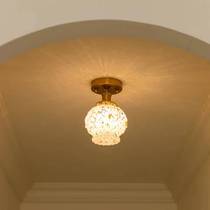 Art Nouveau Candy Bubble Glass Ceiling Light