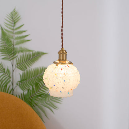 Art Nouveau Candy Bubble Glass Pendant Light