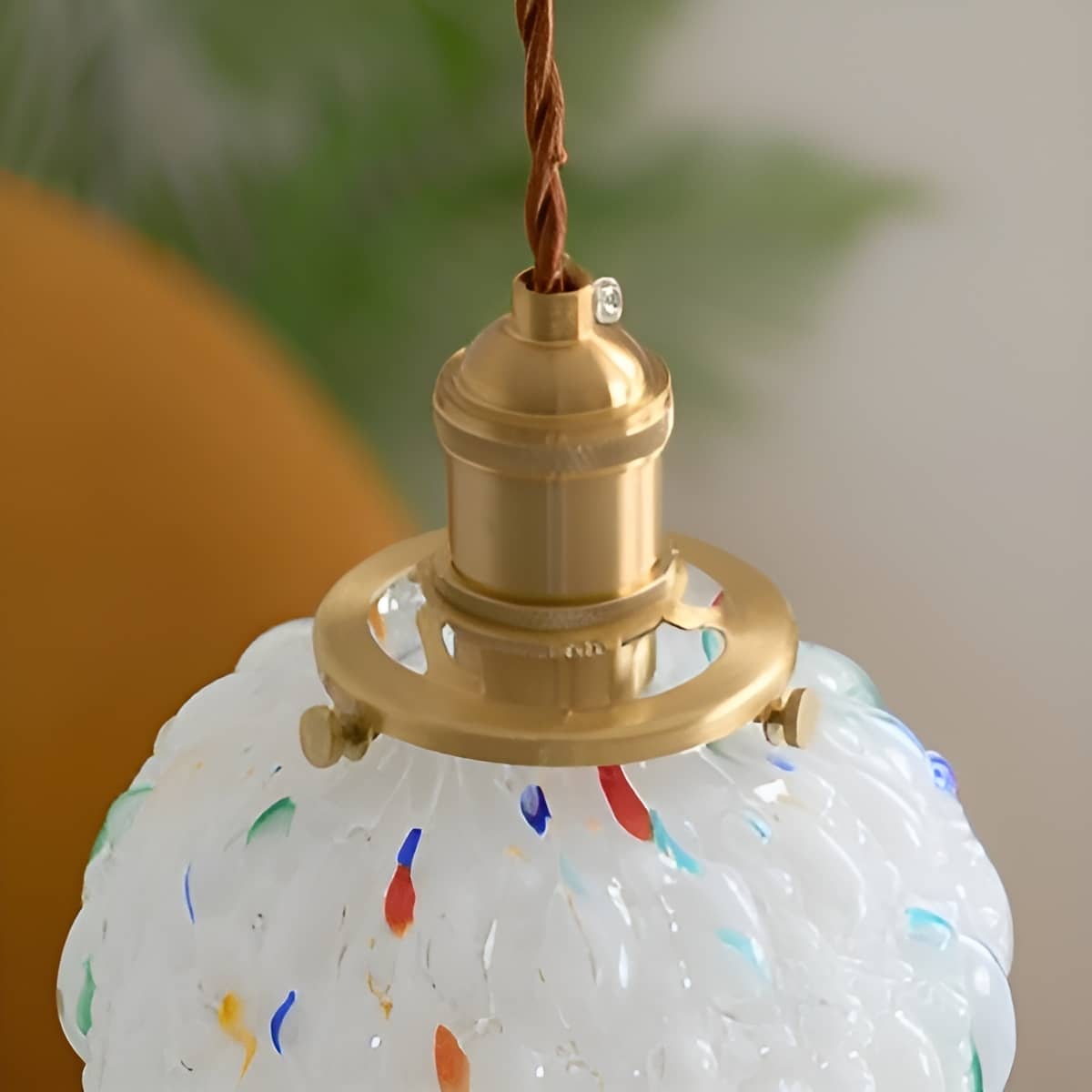 Art Nouveau Candy Bubble Glass Pendant Light