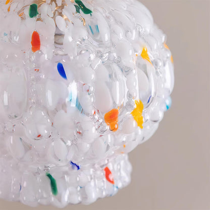 Art Nouveau Candy Bubble Glass Pendant Light