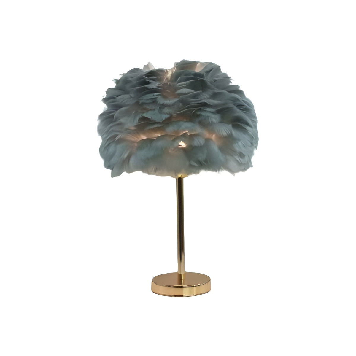 Art Nouveau Romantic Feather Bedside Lamp