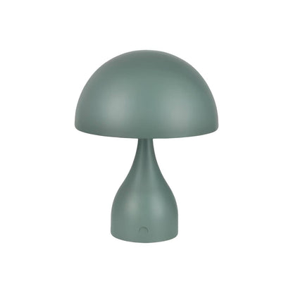 Art Deco Tischlampe aus Metall in Pilzform wiederaufladbar