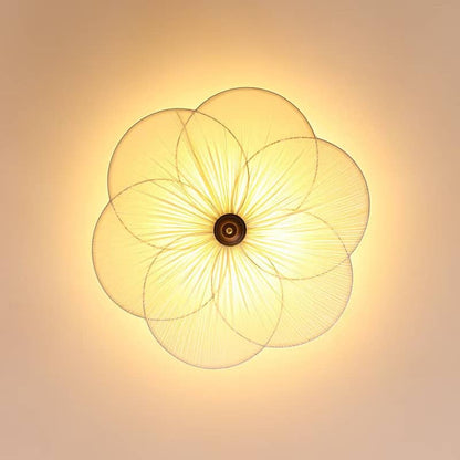 Art Nouveau Plum Blossom White Ceiling Light