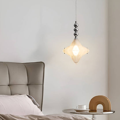 Bauhaus Decorative White Glass Star Pendant light