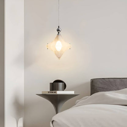 Bauhaus Decorative White Glass Star Pendant light