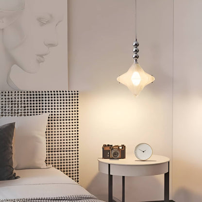 Bauhaus Decorative White Glass Star Pendant light