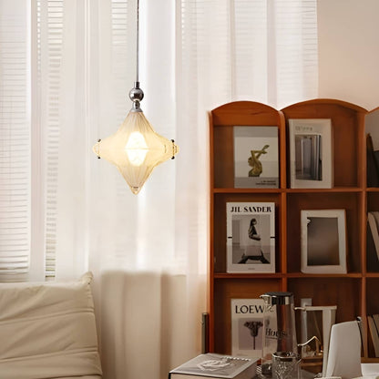 Bauhaus Decorative White Glass Star Pendant light