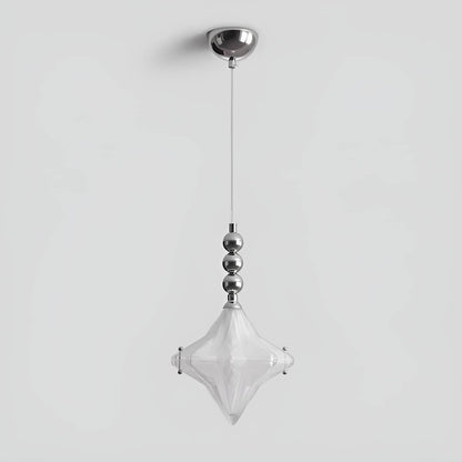 Bauhaus Decorative White Glass Star Pendant light