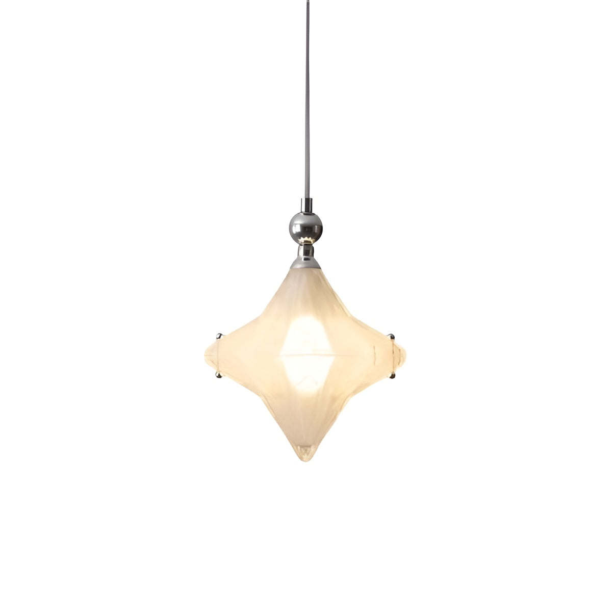 Bauhaus Decorative White Glass Star Pendant light