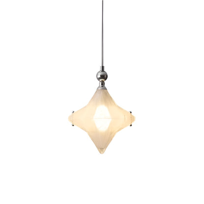 Bauhaus Decorative White Glass Star Pendant light