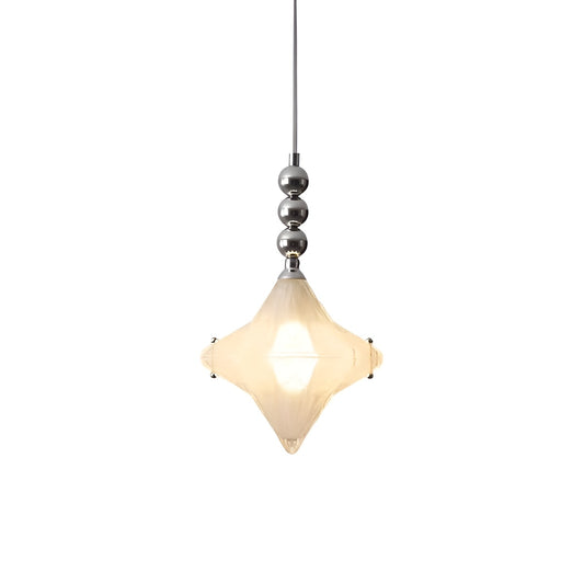Bauhaus Decorative White Glass Star Pendant light