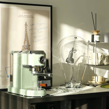 Bauhaus Industrial LED Silver Table Lamp with Swing Arm