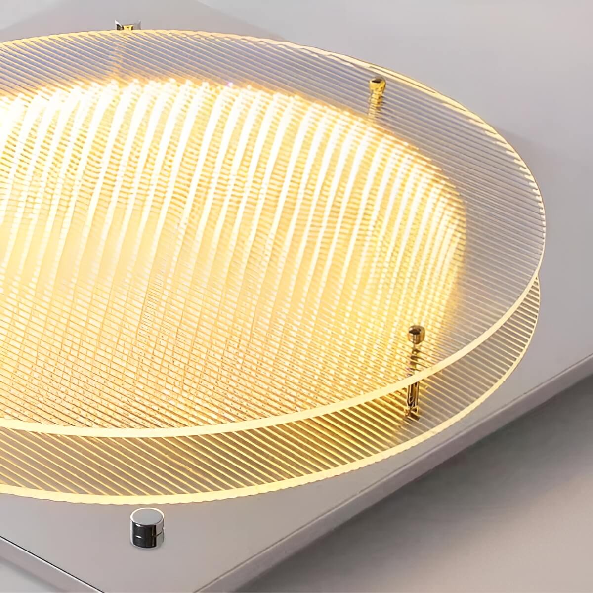 Bauhaus Industrial Metal and Acrylic LED Square Ceiling Light