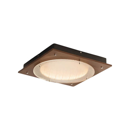 Bauhaus Industrial Metal and Acrylic LED Square Ceiling Light