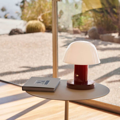 Bauhaus Influenced Setago Modern LED Cordless Table Lamp