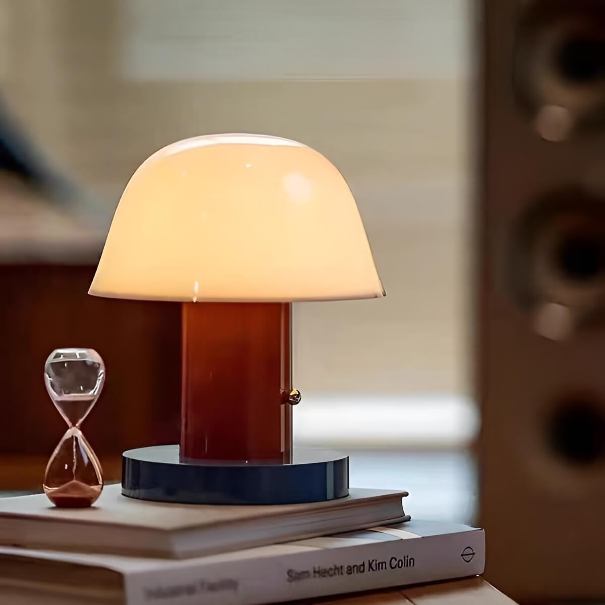 Bauhaus Influenced Setago Modern LED Cordless Table Lamp