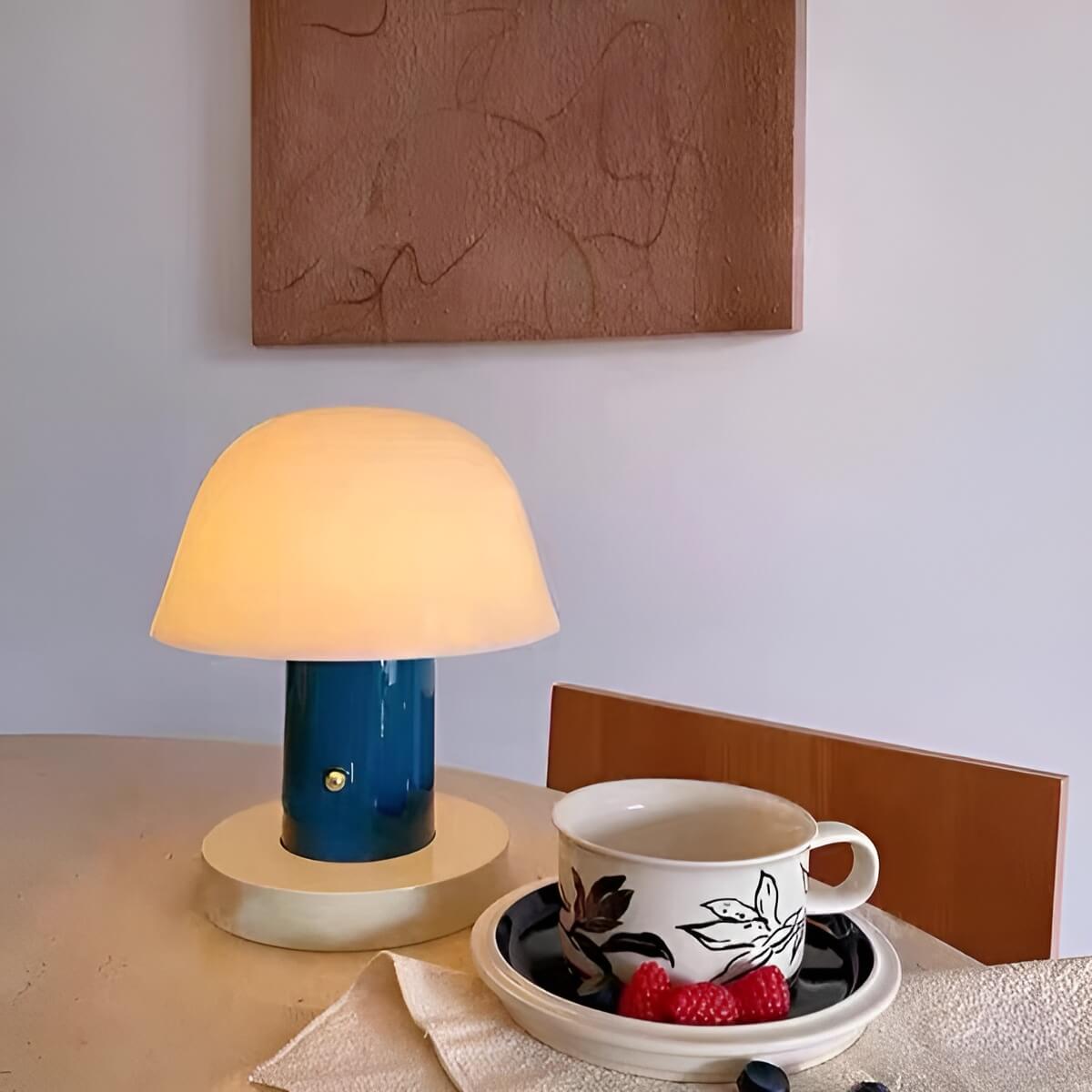 Bauhaus Influenced Setago Modern LED Cordless Table Lamp