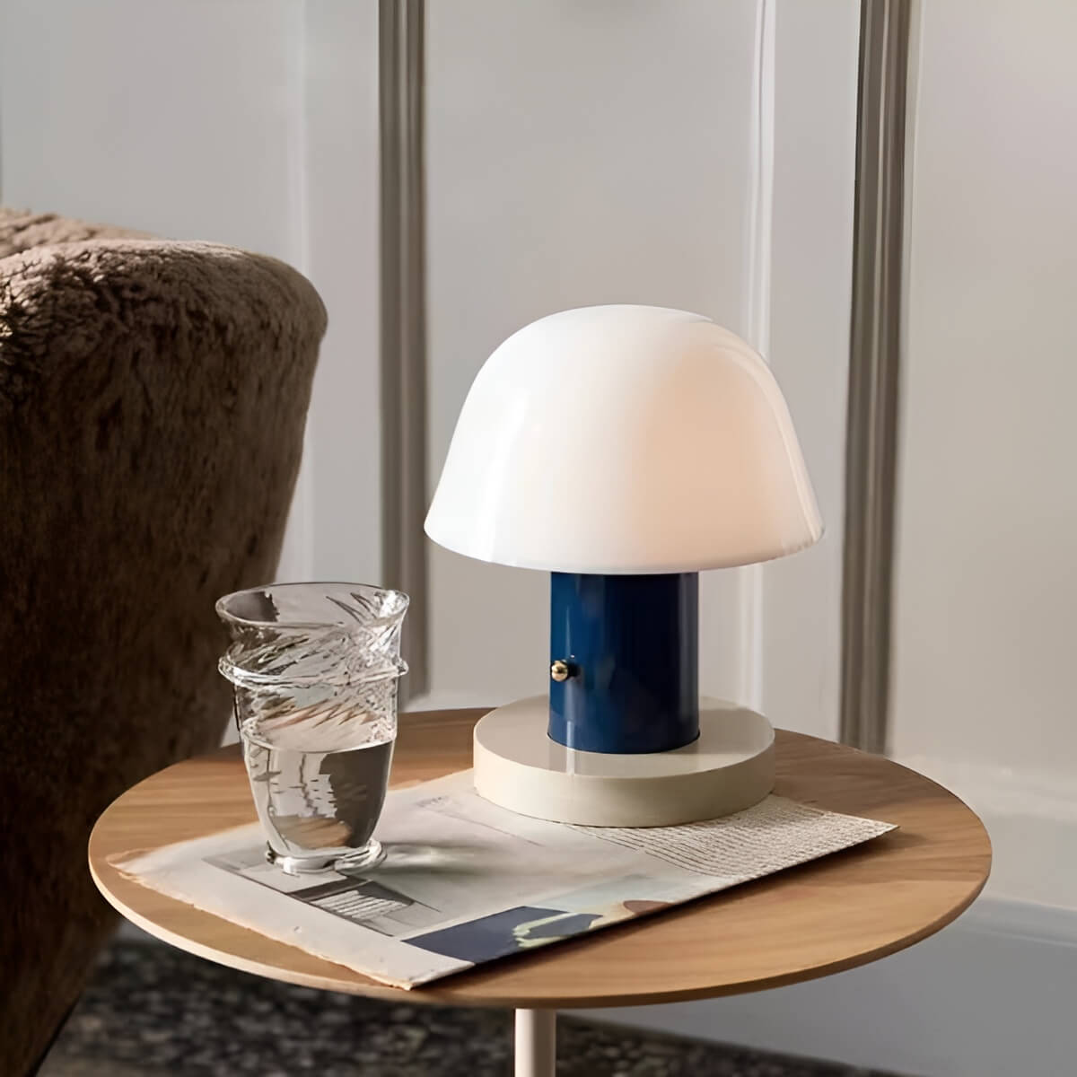 Bauhaus Influenced Setago Modern LED Cordless Table Lamp