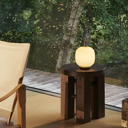 Bauhaus Inspired Modern Glass Rechargeable Table Lamp for Living Room