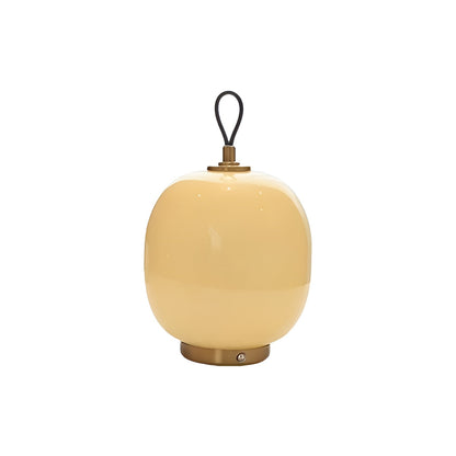 Bauhaus Inspired Modern Glass Rechargeable Table Lamp for Living Room