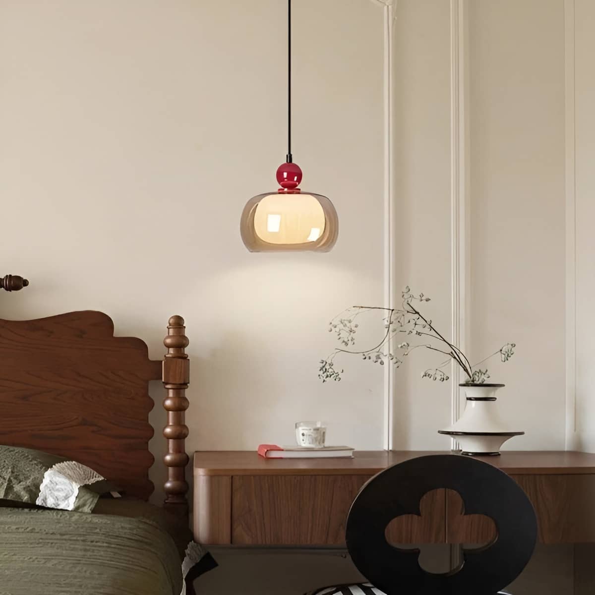 Bauhaus Round Glass Shade Pendant Light