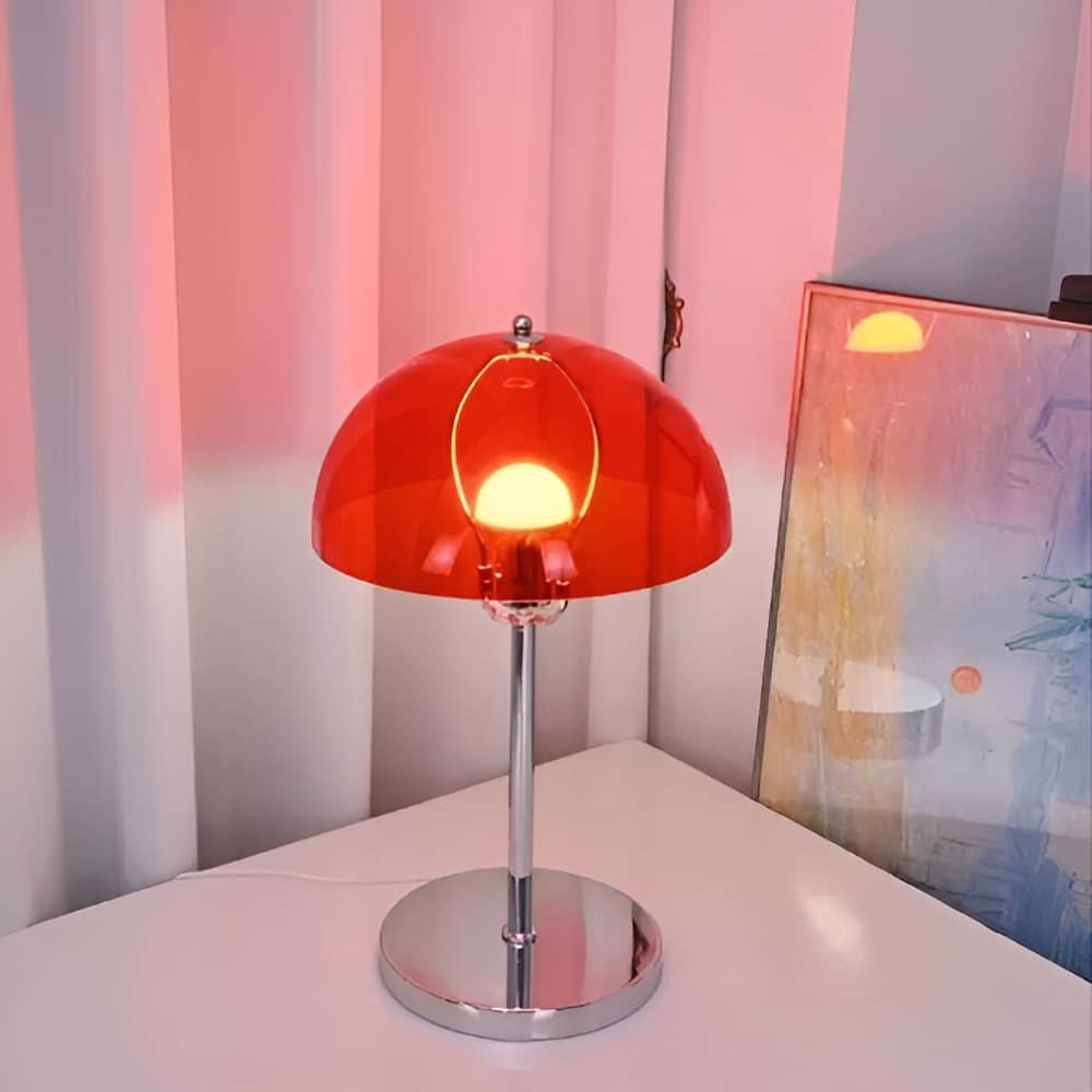 Bauhaus Transparent Dome Industrial Desk Lamp