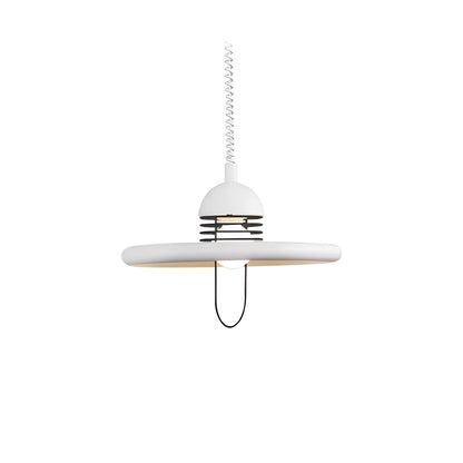 Höhenverstellbare Pendelleuchte im Bauhaus-UFO-Stil