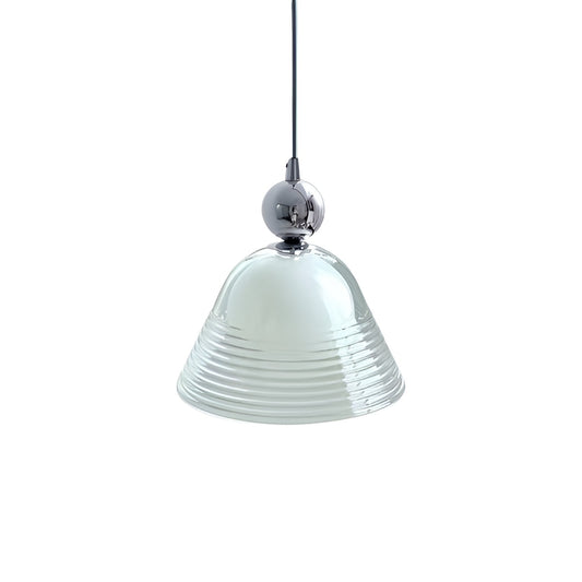Bauhaus Vintage Sunset Clear Glass Pendant Light