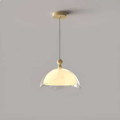 Bauhaus Wavy Eggshell Dining Table Pendant Light