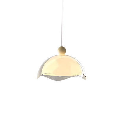 Bauhaus Wavy Eggshell Dining Table Pendant Light