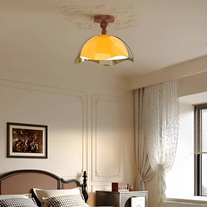 Bauhaus Wavy Eggshell Modern LED Ceiling Light