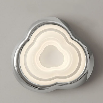 Chrom LED Deckenleuchte im Bauhaus Design