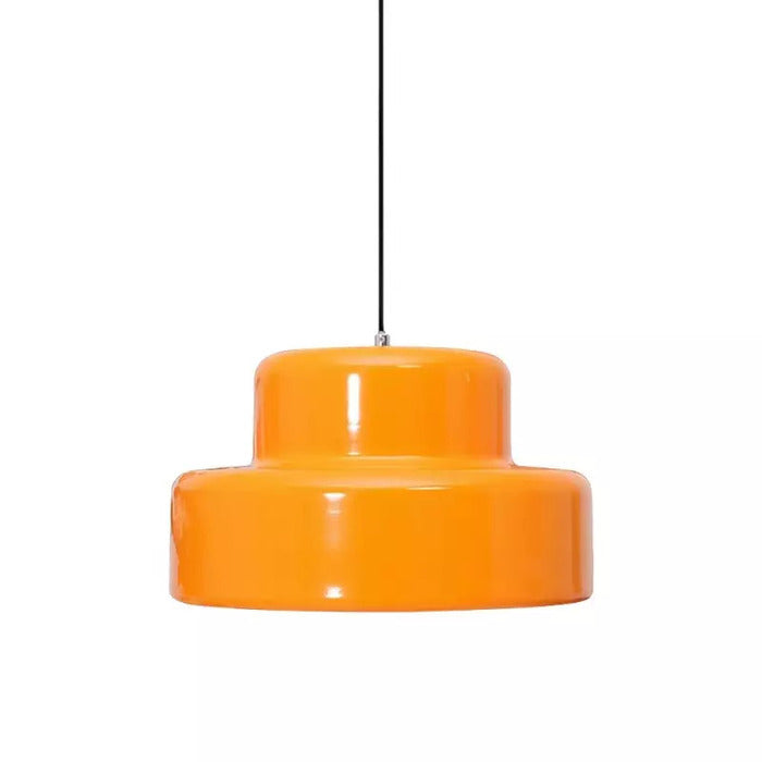 Bauhaus Design Iron Orange Pendant Light