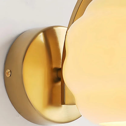 Bauhaus Design Milk Glass Wall Light