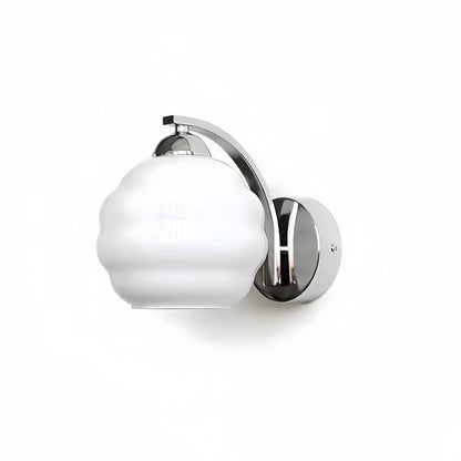 Bauhaus Design Milk Glass Wall Light