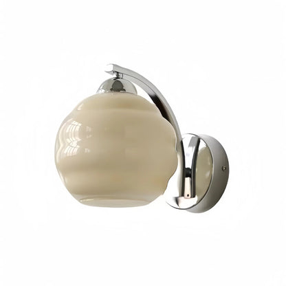 Bauhaus Design Milk Glass Wall Light